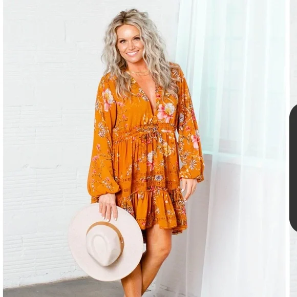Free People Cherry Blossom Mini dress